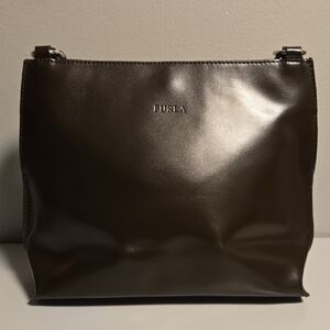 Furla Brown Leather Shoulder Bag